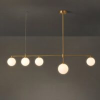 Plafonnier salon design doré boule tendance et moderne OCTAVIO