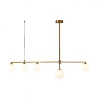 Plafonnier salon design doré boule tendance et moderne OCTAVIO