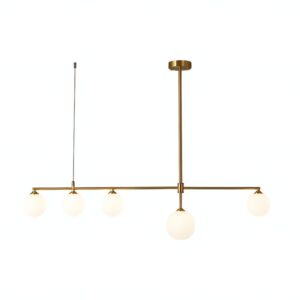 Plafonnier salon design doré boule tendance et moderne OCTAVIO