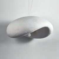 Plafonnier salon design effet ciment brut tendance CHMIL