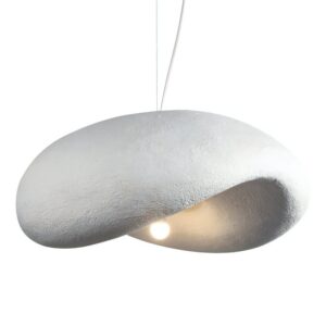 Plafonnier salon design effet ciment brut tendance CHMIL