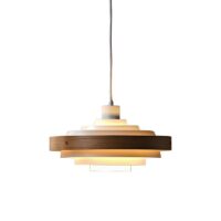 Plafonnier scandinave en bois et métal style rétro chic SCOPA