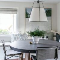 Plafonnier séjour blanc en tissu et métal entonnoir design PUGLIESI