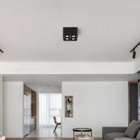 Plafonnier spot LED orientable carré minimaliste ADOCQ