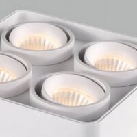 Plafonnier spot LED orientable carré minimaliste ADOCQ