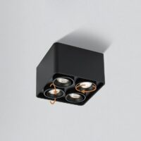 Plafonnier spot LED orientable carré minimaliste ADOCQ