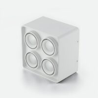 Plafonnier spot LED orientable carré minimaliste ADOCQ