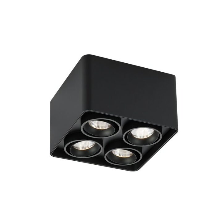Plafonnier spot LED orientable carré minimaliste ADOCQ