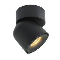 Plafonnier spot noir LED minimaliste pour couloir ADOCQ