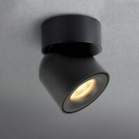 Plafonnier spot noir LED minimaliste pour couloir ADOCQ