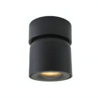 Plafonnier spot noir LED minimaliste pour couloir ADOCQ