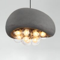 Suspension plafonnier Wabi-sabi méduse abstraite ILIOT